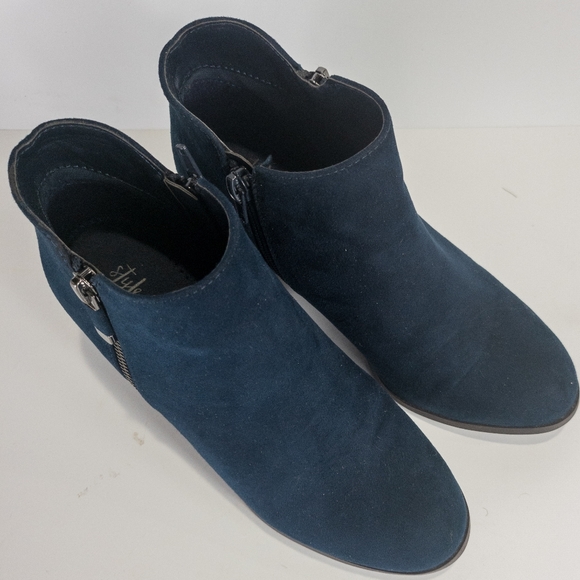 Style & Co Masrinaa Ankle Booties Navy -5.5 - Picture 7 of 9